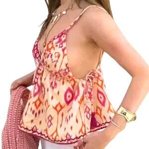 Cider Women's Size M Embroidered & Sequence Top